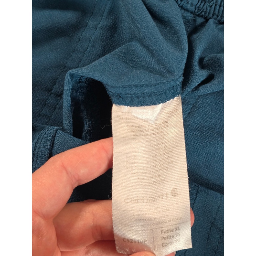 Carhartt Force Scrub Set Women XL Petite Blue Modern Fit V-Neck Cargo C52110P - Picture 12 of 16